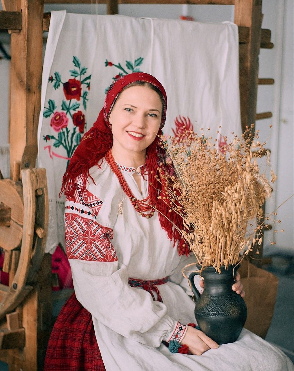 Women in Slavic costumes in Yinchuan