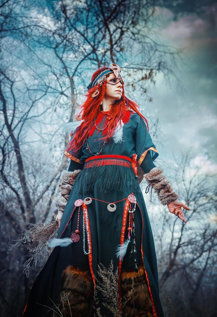 Girls in Slavic costumes underwear in Yinchuan