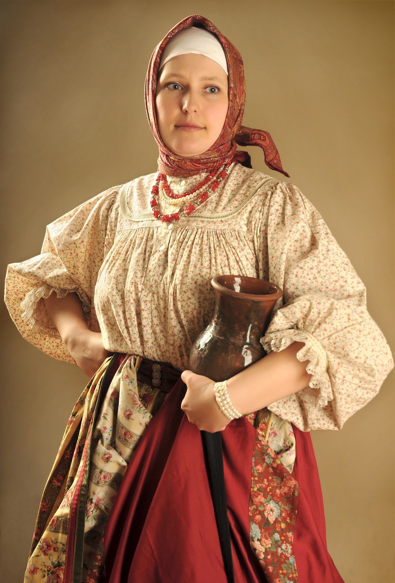 Girls in Slavic costumes in Yinchuan