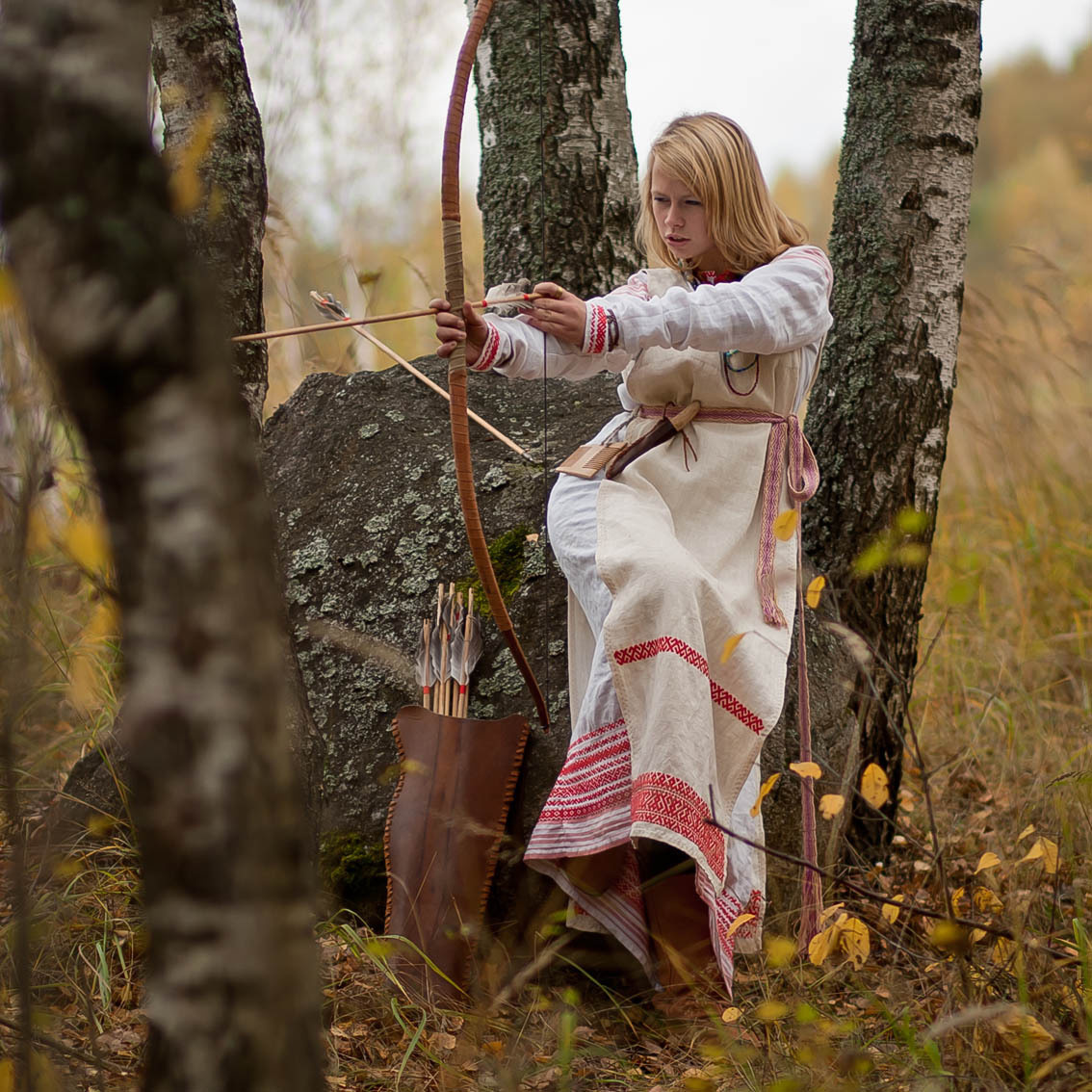 Sexy photo Girls in Slavic costumes in Yinchuan
